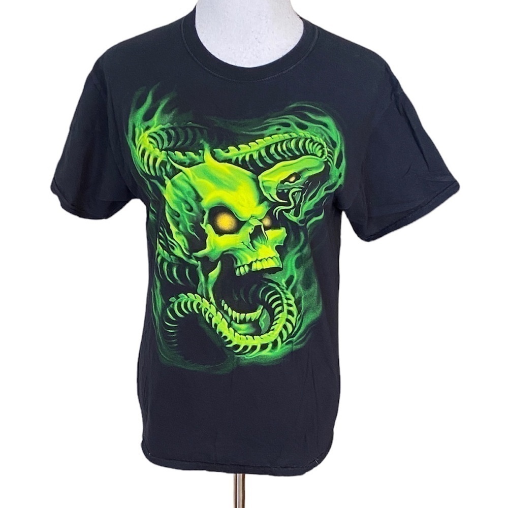 Jerzees HiDensi-T Graphic Skull Tee